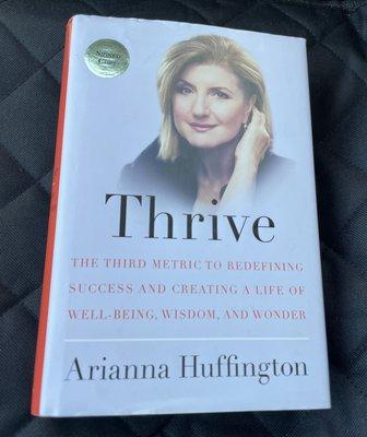 Autographed Arianna Huffington book