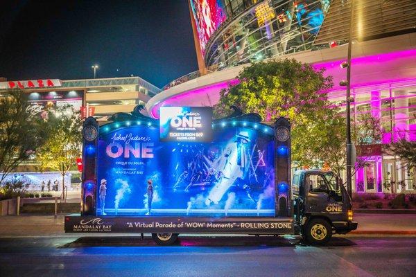 Cirque Du Soleil's MJ ONE Custom Iconic Mobile Billboard