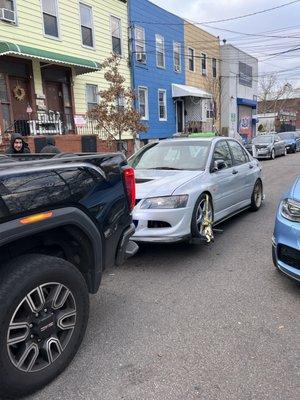 Evo towed