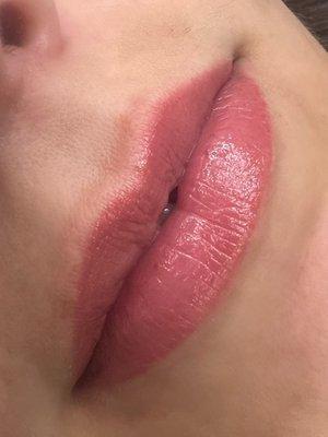 Healed Lip Blushing