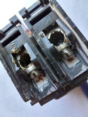 Totally damaged breaker box inside- took slum lord 2 dangerous months to fix. Wanted the place to burn down for the insurance $