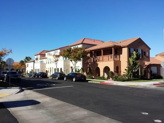 Different houses in neighborhood