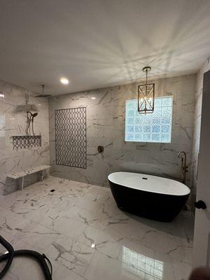 Nicely remodeled bathroom