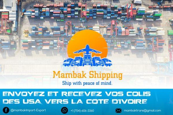 Send & received your goods to Ivory Coast from USA