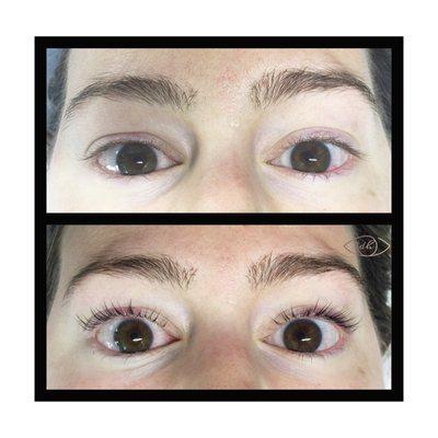 Keratin lash lift