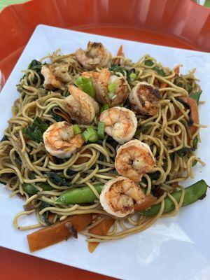 Pancit noodles with shrimp