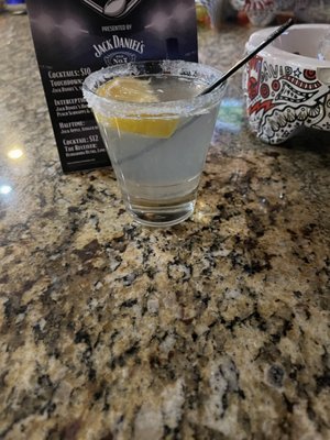 Cant believe this shot glass was a $13 Lemon Drop...where's my martini glass