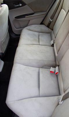 Interior detail - Seat shampoo