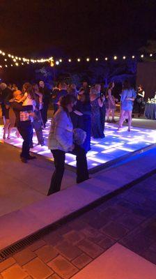 Wedding day at the more common museum with the Laded dance floor