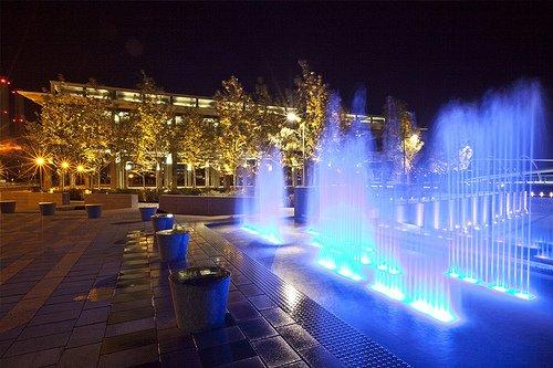 No better place to take a night stroll than in The Yards Park after a day on the water and dockage at The Yards Marina!