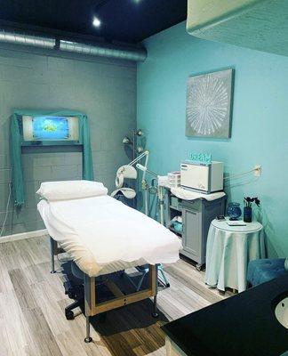 Private treatment room located inside First Impressions Salon & Spa