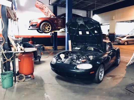 Complete tune up and supercharger install on my mustang. Great job.