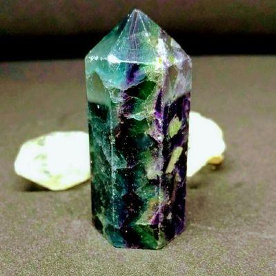 Rare fluorite wand