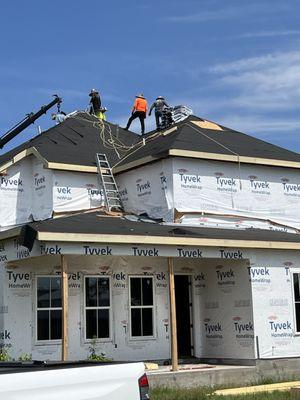 Fortified Roof in progress