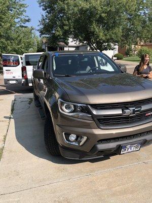 Completed windshield replacement