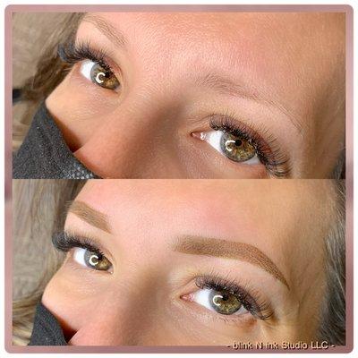 Before & After Ombré Powder Brow