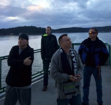 On our way  Backstrom Friday Harbor big move..not a big deal..we had fun fun fun..lol