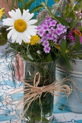 Bouquet for sale from a community garden!