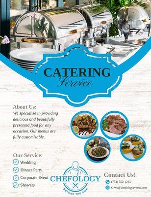 Book your next catering with us. We will customize any menu to meet your needs.