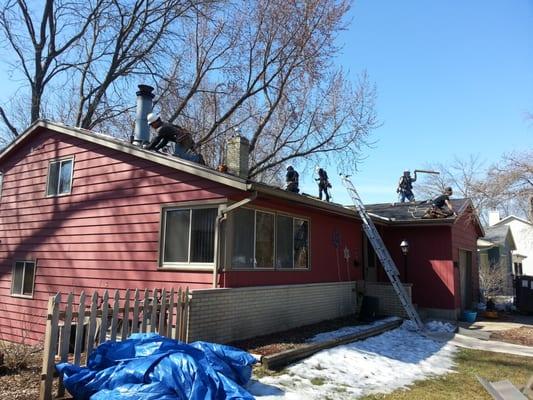 Roofing in Monona for "Hammer with a Heart"