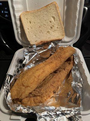 3 Pieces Catfish Dinner