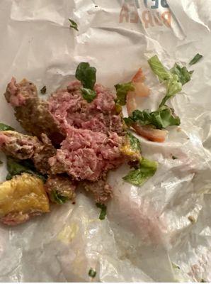 CLASSIC "SMASH" BURGER PATTY- RAW AND DISGUSTING