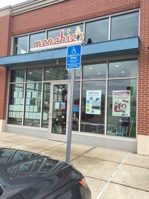 Menchies back door entrance