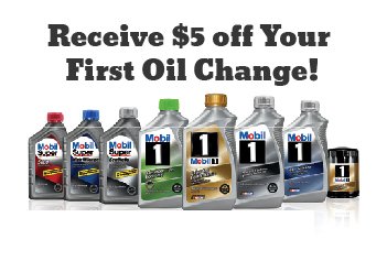 Come in and receive $5 off your first oil change at the Mobil 1 Lube Express located at 33 Mount Pleasant Avenue, East Hanover NJ!