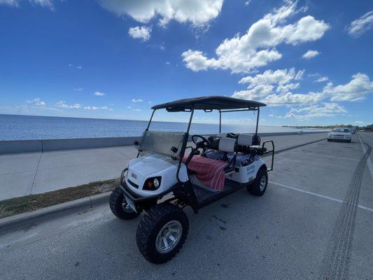 Lifesaving (feet saving) golf cart!