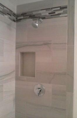 Tile shower