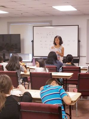 Chinese classes at the CSRA Chinese school in the welcome center of the Warren Baptist church. _ 08/11/2019.