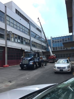 Dunnage steel at Grady High School, Brooklyn, NY