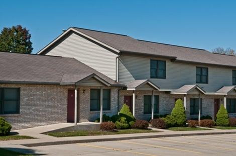 The Willows Townhouses apartments in Bloomington, Indiana are part of the Nextwave Community.