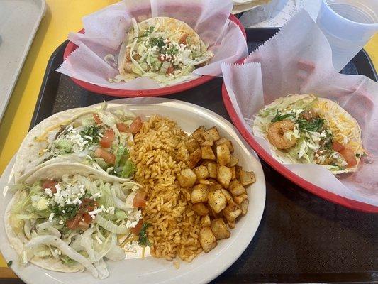 Grilled Mahi Taco, Taco Plate, Grilled Shrimp Taco