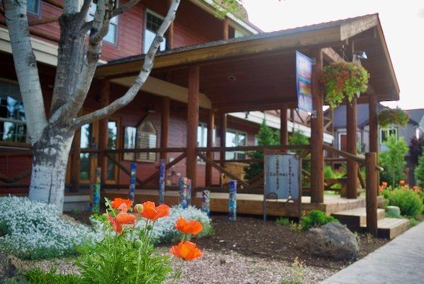 In the heart of downtown sisters, the office is located in the artistic Sisters, Oregon Folk Festival building.