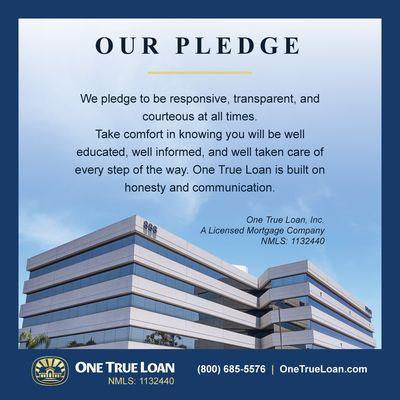 One True Loan Pledge