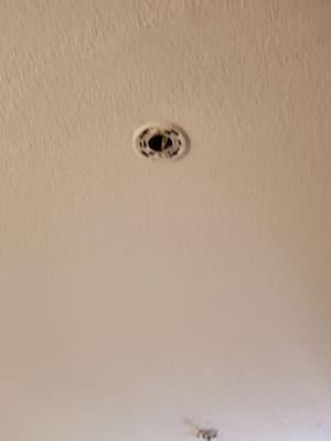 Smoke detector missing!