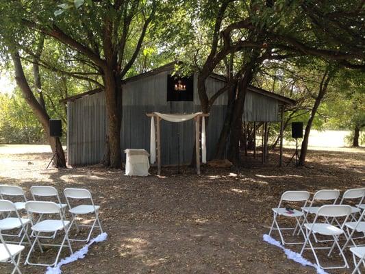 Rustic Barn Ceremony Area