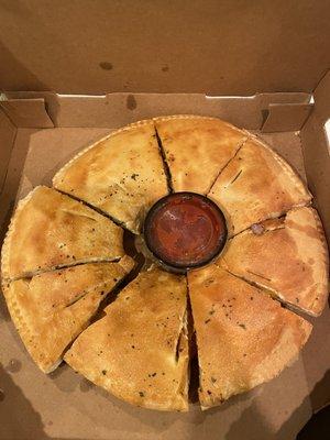 4 meat calzone