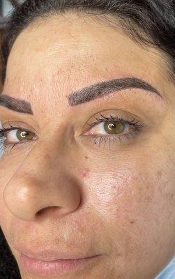 Combo of microblading and shading