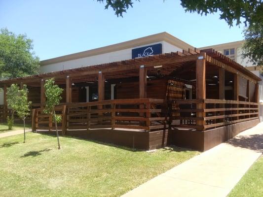 Their outside patio