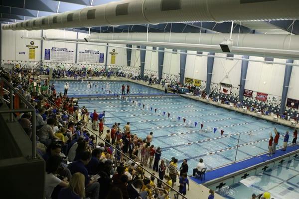 The Webster Aquatic Center is Olympic sized aquatic facility.