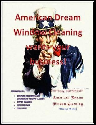 Uncle Sam wants your windows cleaned better this year.