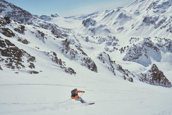 Skiing near Cooke City, MT