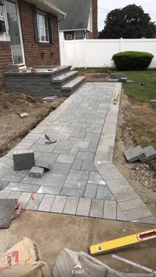 Cambridge Paver Walkway Installation