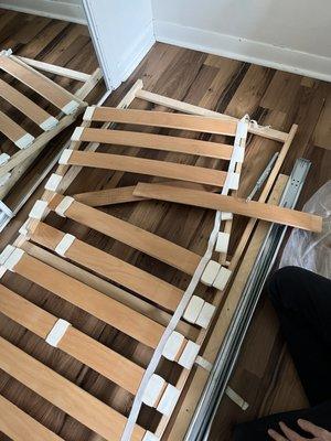 Broken bed