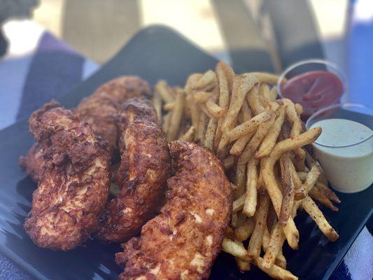 Chicken fingers. Recommend.