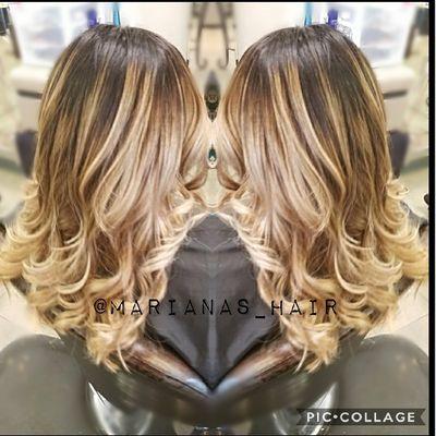 Balyage and cut by:Mariana