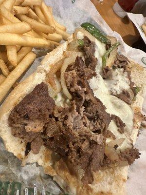 Philly Cheesesteak w/Fries