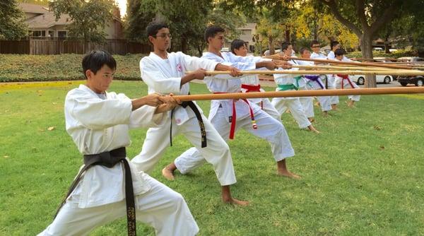 City of Sunnyvale offering Chang Tai Do programs since 2003.  Photo of advance class. For more information please contact Kancho John Chang.